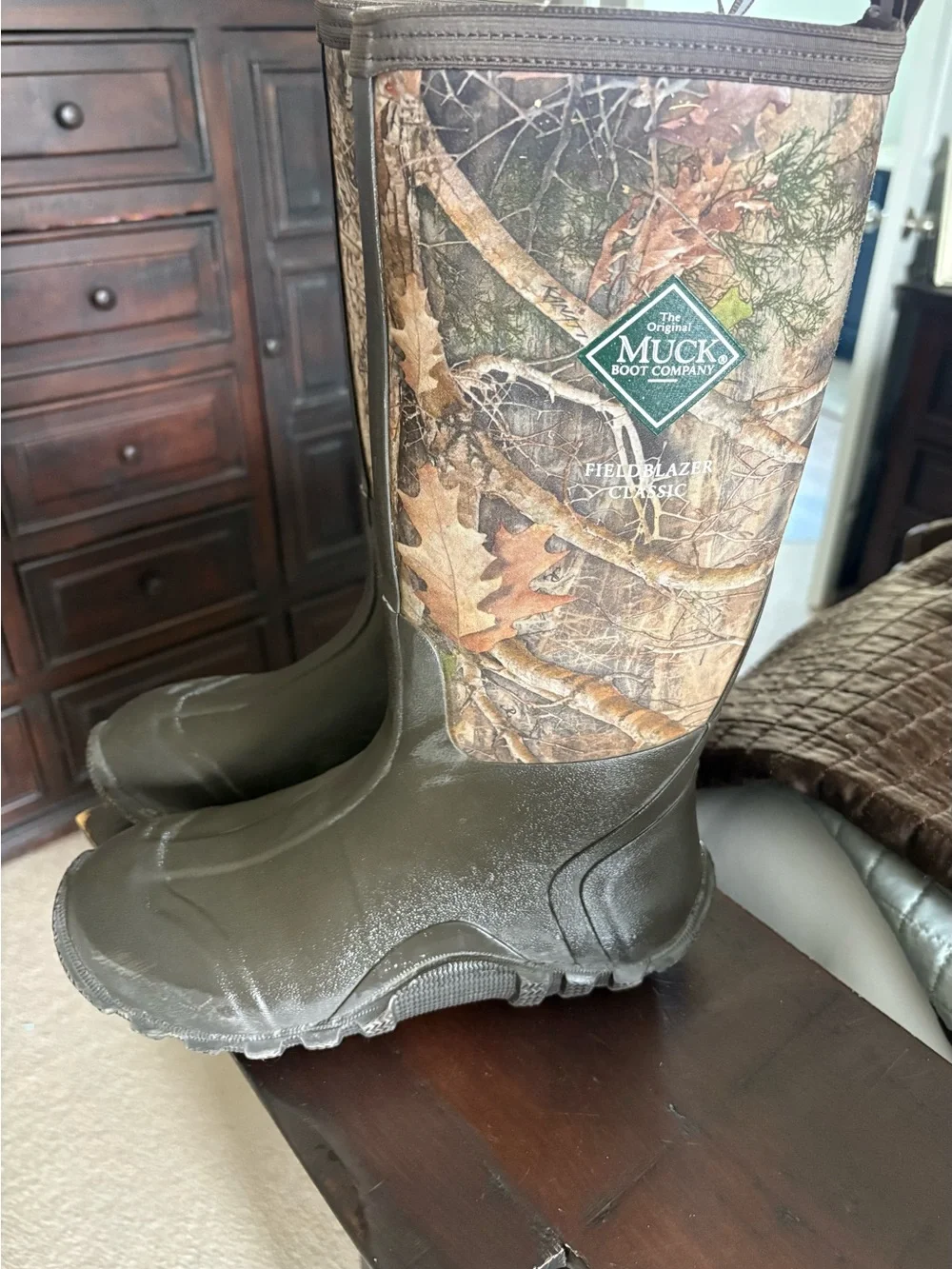 The Original Muck Boot Company Fieldblazer Classic Tall Boots in True Timber- 7
